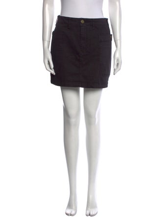 FRAME Distressed Accents Mini Skirt