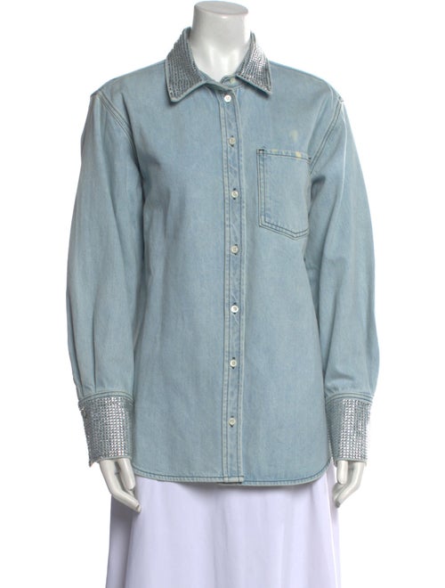 FRAME Long Sleeve Button-Up Top