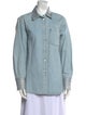 FRAME Long Sleeve Button-Up Top