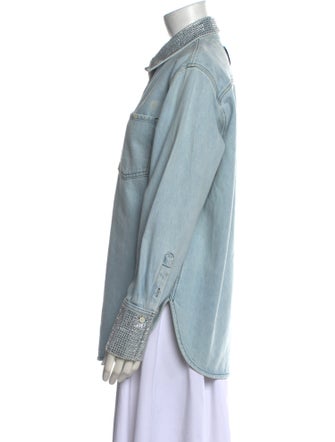 FRAME Long Sleeve Button-Up Top