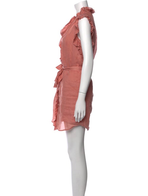 FRAME V-Neck Mini Dress