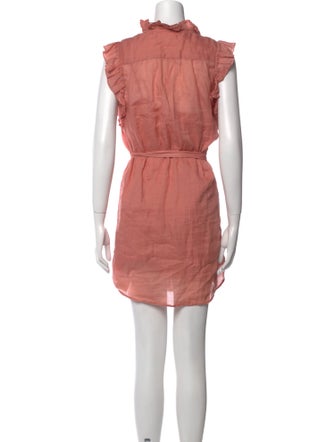 FRAME V-Neck Mini Dress