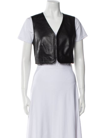 FRAME Lamb Leather Bolero