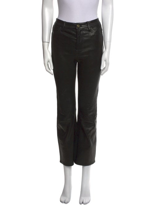 FRAME Lamb Leather Straight Leg Pants