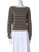 FRAME Striped Bateau Neckline Sweater