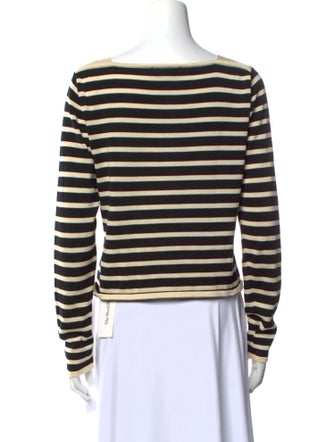 FRAME Striped Bateau Neckline Sweater