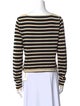 FRAME Striped Bateau Neckline Sweater