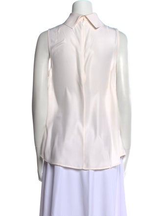 FRAME Silk Mock Neck Blouse