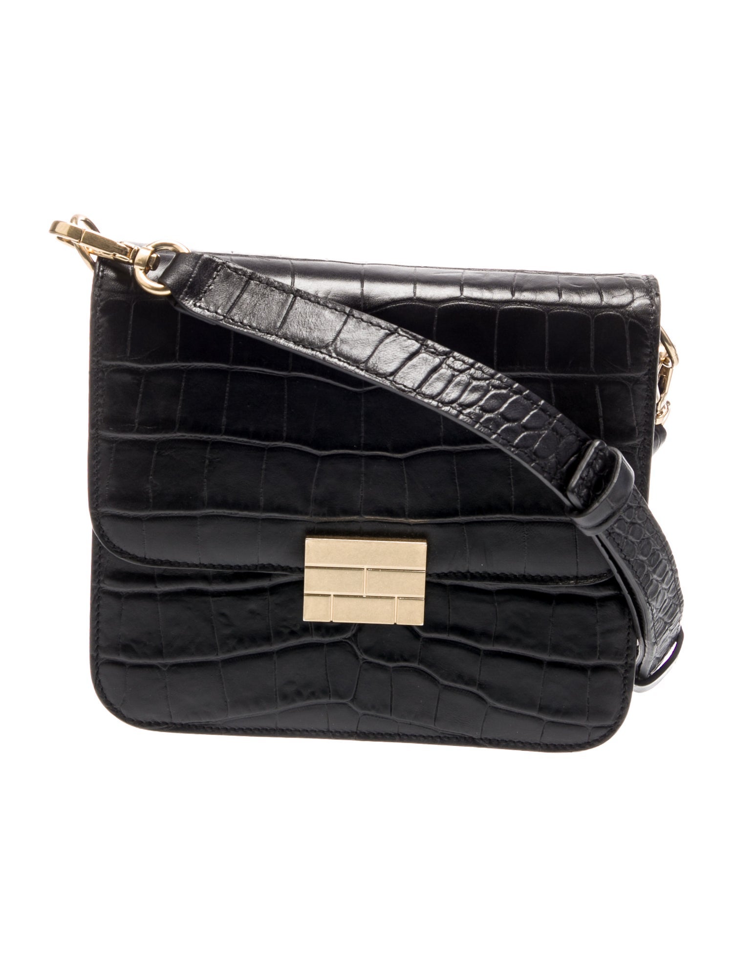 FRAME Embossed Leather Crossbody Bag