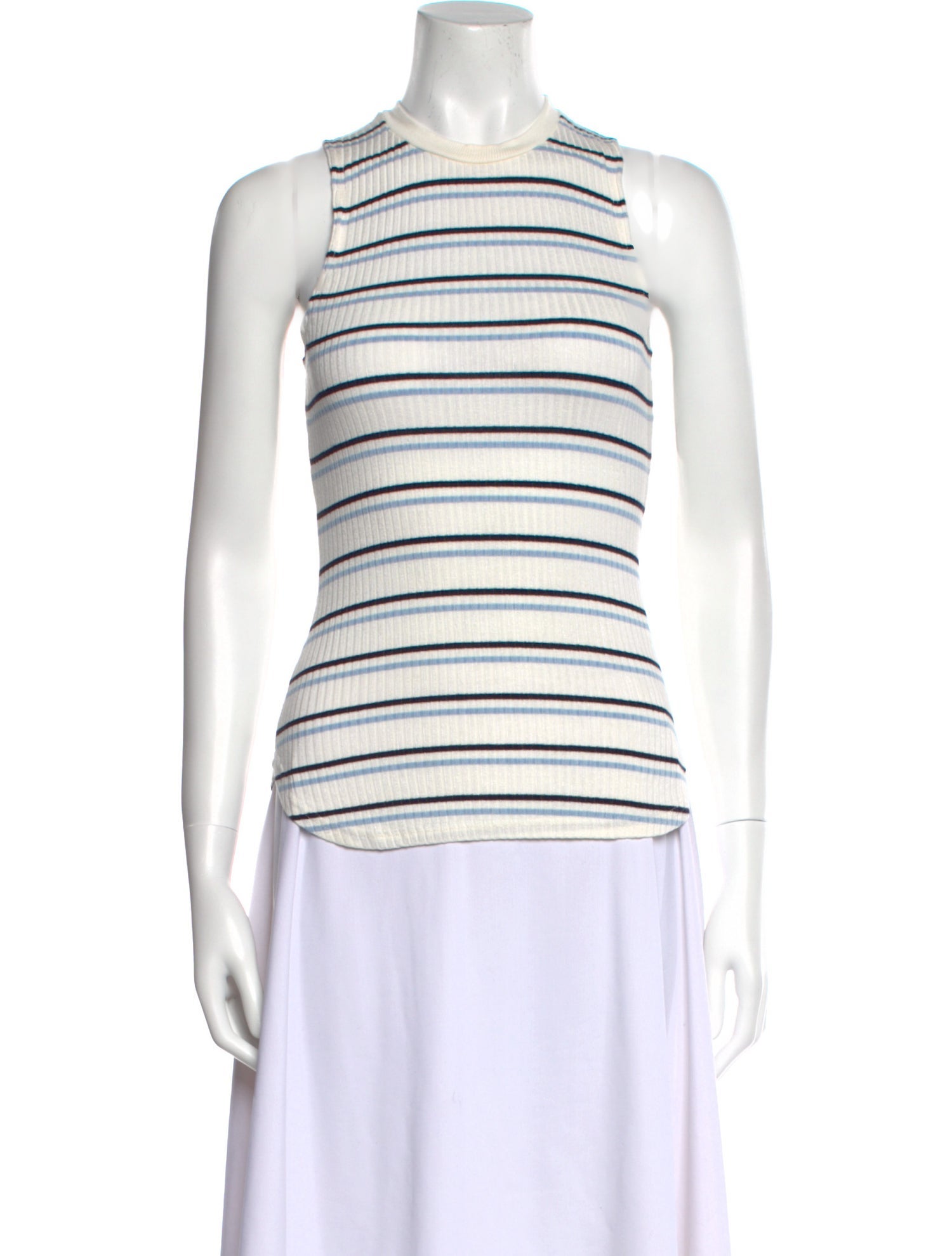 FRAME Striped Crew Neck Sweater