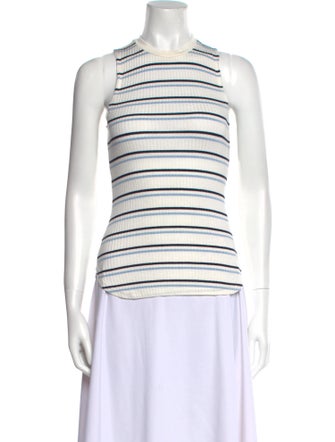 FRAME Striped Crew Neck Sweater