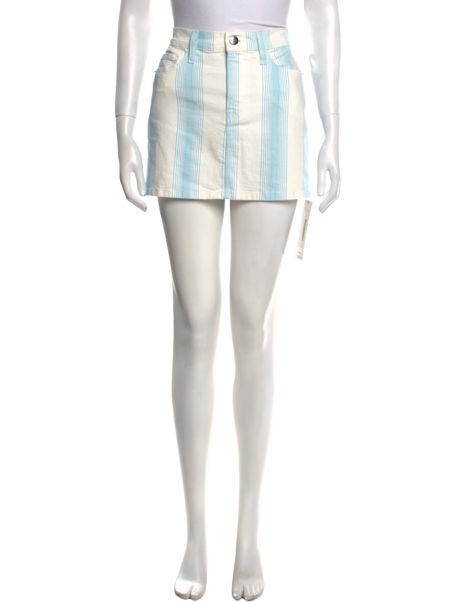 FRAME Striped Mini Skirt