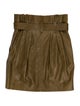 FRAME Lamb Leather Mini Skirt