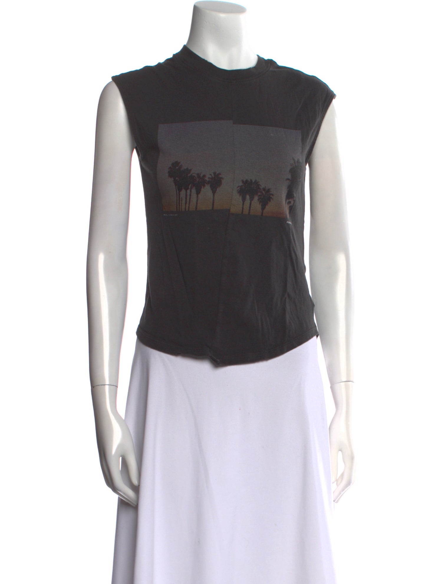 FRAME Graphic Print Crew Neck T-Shirt