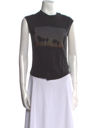 FRAME Graphic Print Crew Neck T-Shirt