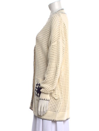 FRAME Crochet Patterned Sweater