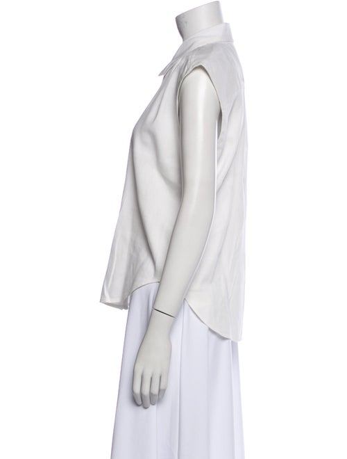 FRAME Sleeveless Button-Up Top