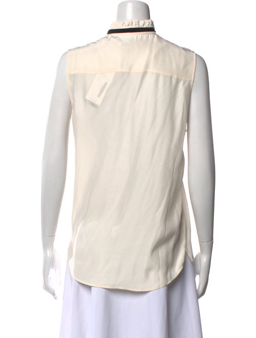 FRAME Mock Neck Sleeveless Blouse