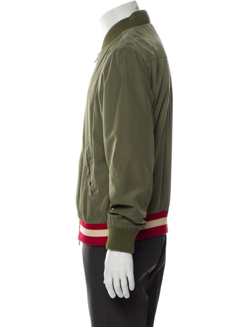 FRAME Striped Bomber Jacket