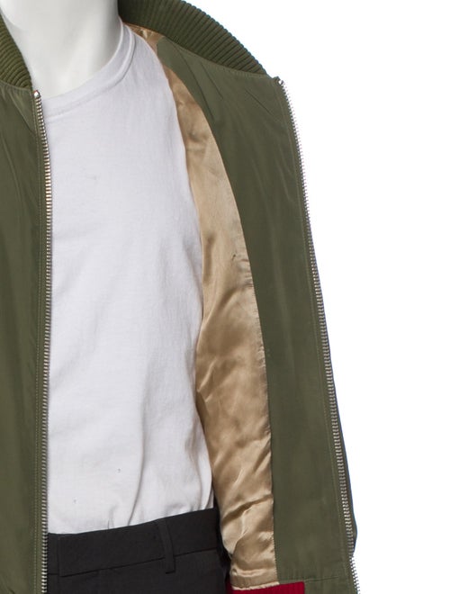 FRAME Striped Bomber Jacket