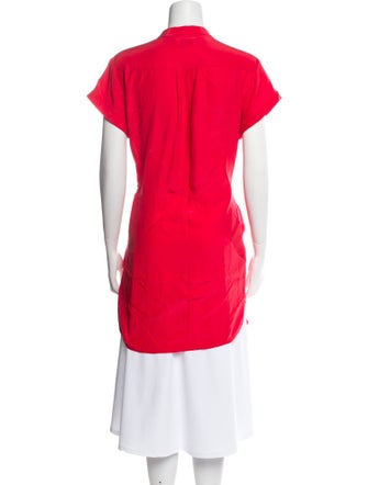 FRAME Silk V-Neck Tunic