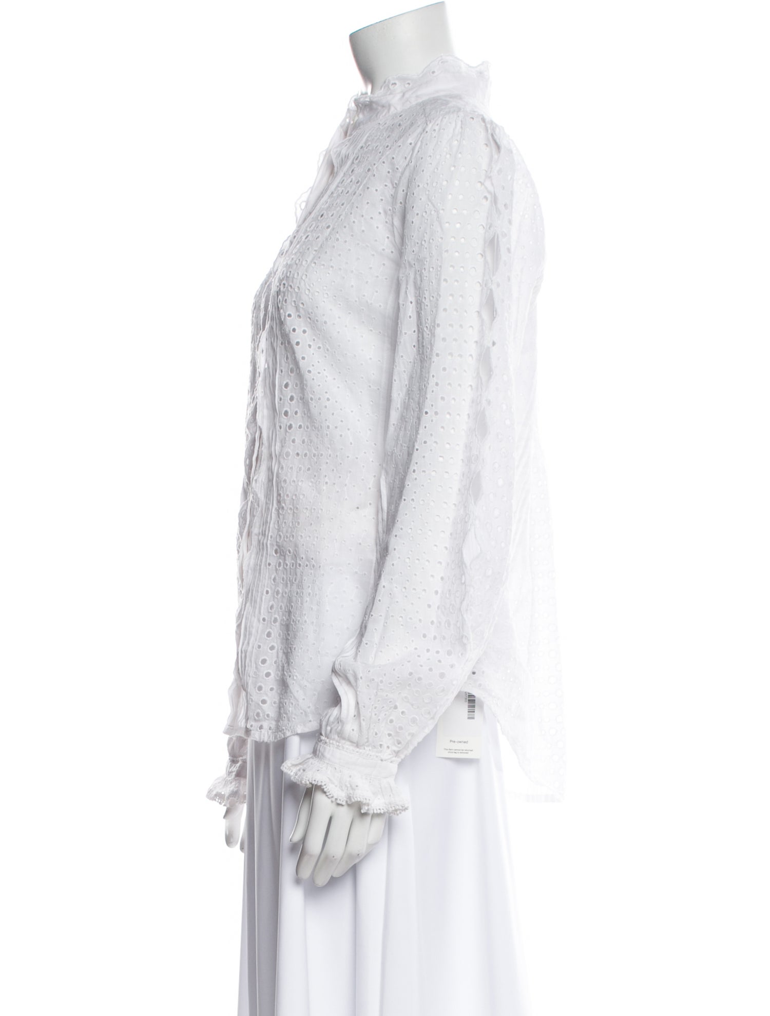 FRAME Mock Neck Long Sleeve Blouse