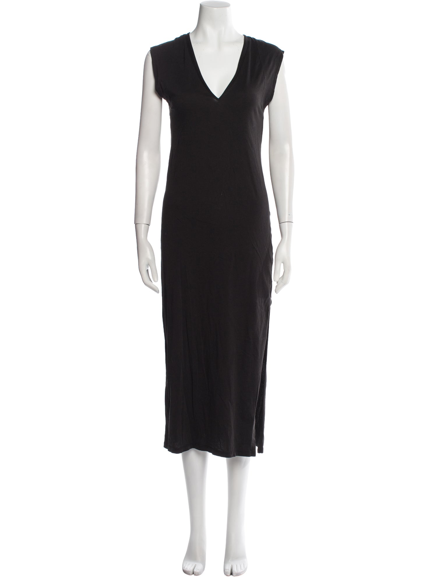 FRAME V-Neck Long Dress