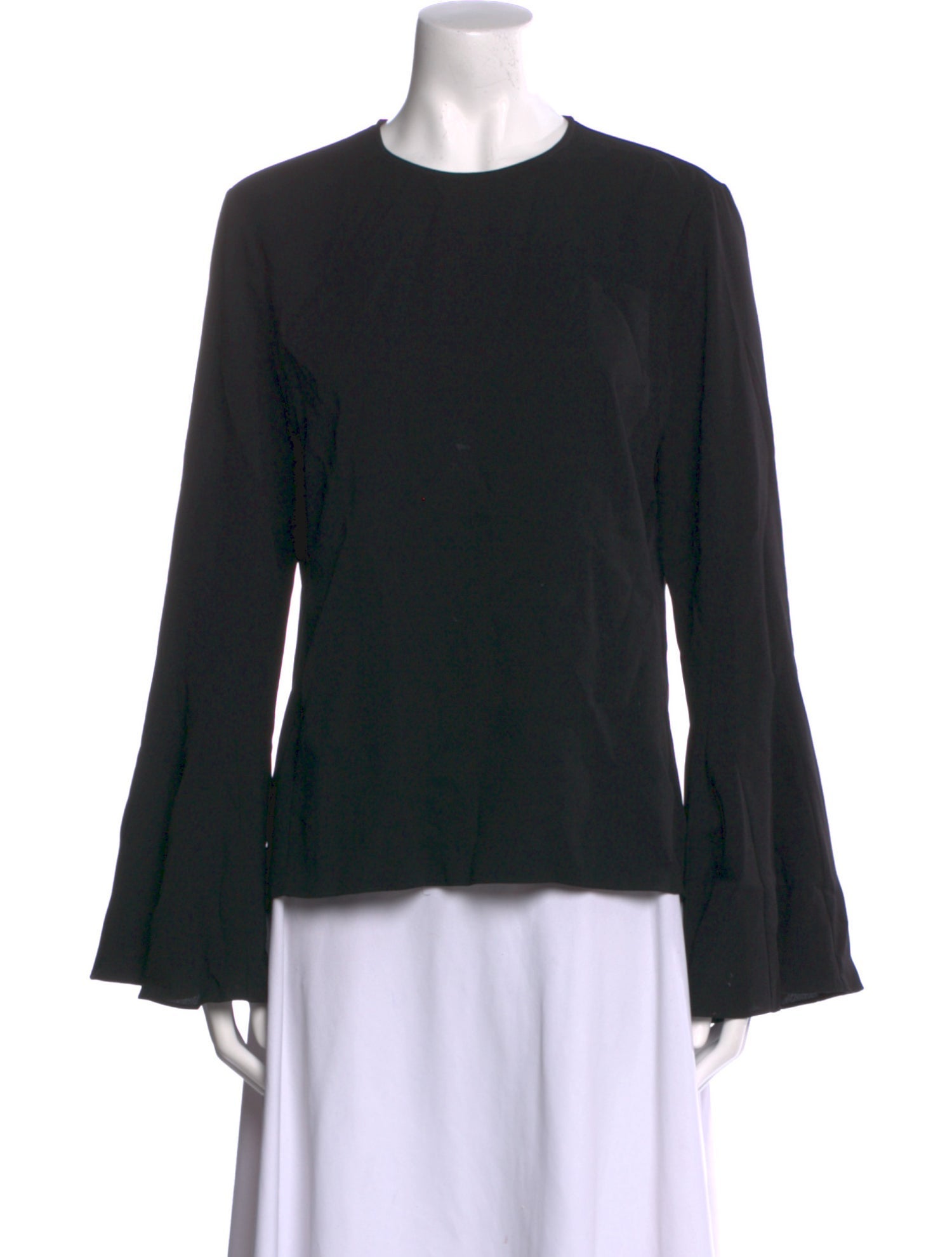 FRAME Silk Crew Neck Top