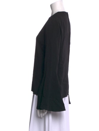 FRAME Silk Crew Neck Top