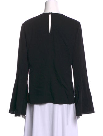 FRAME Silk Crew Neck Top