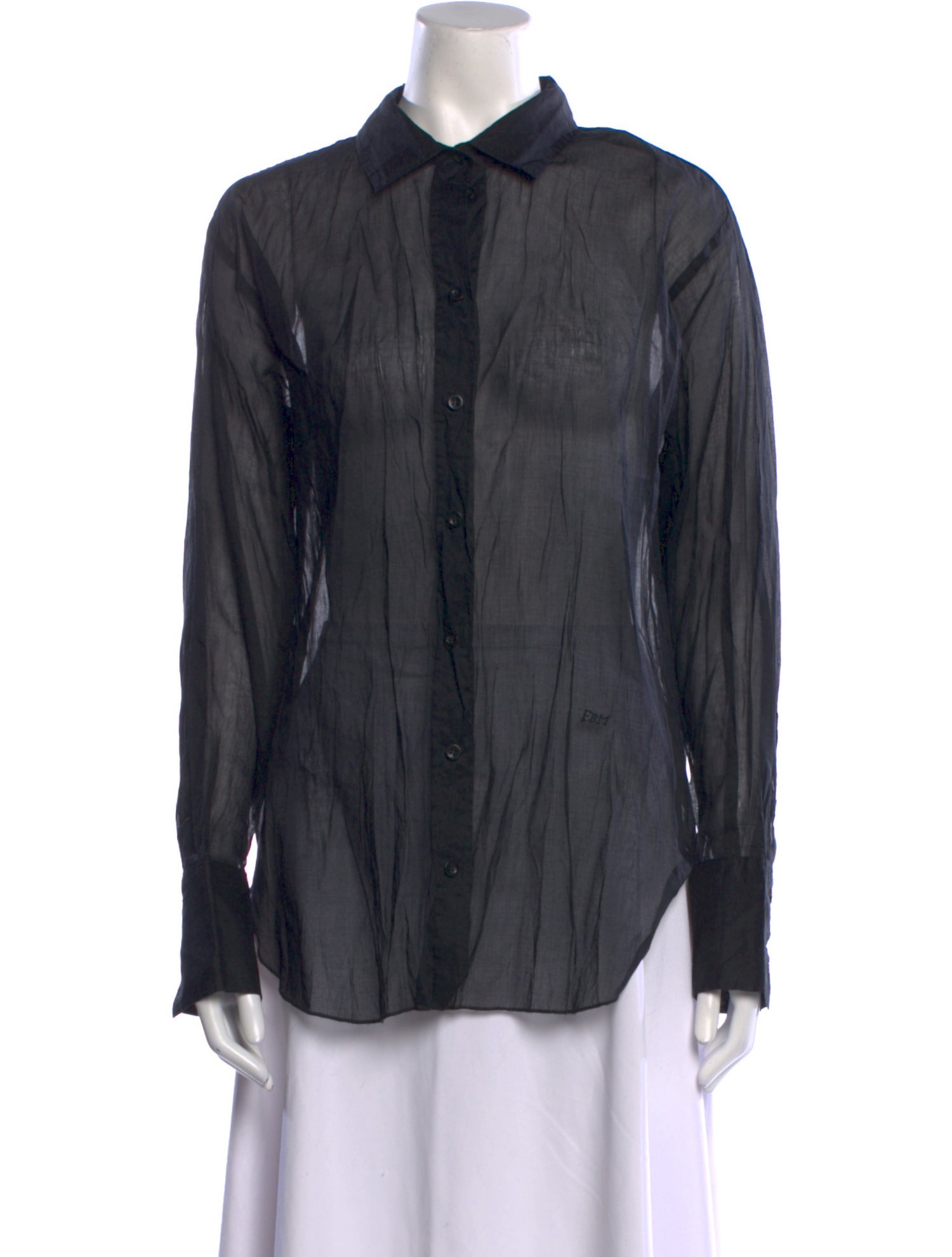 FRAME Long Sleeve Button-Up Top