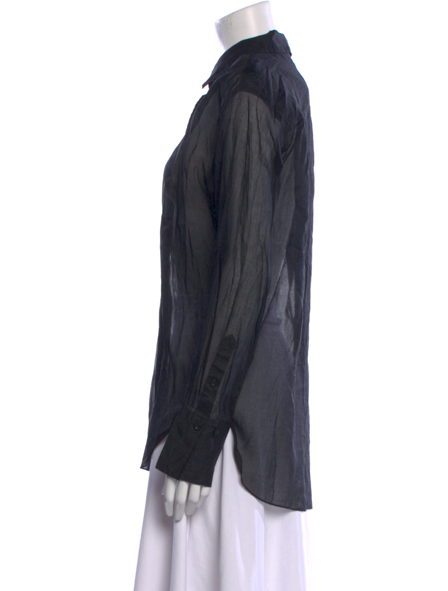 FRAME Long Sleeve Button-Up Top