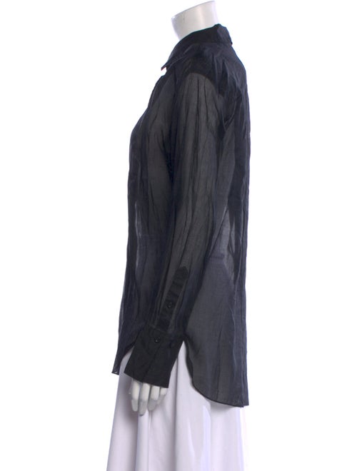 FRAME Long Sleeve Button-Up Top