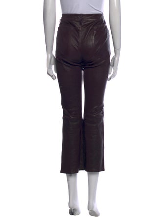 FRAME Leather Wide Leg Pants