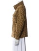 FRAME Animal Print Utility Jacket