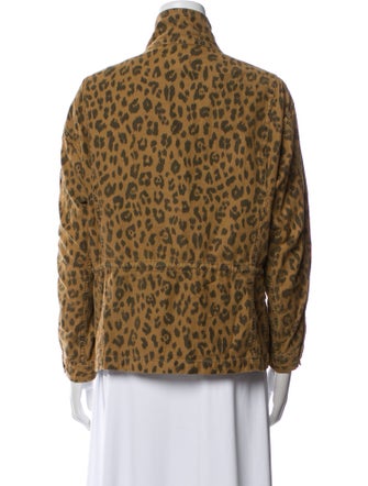 FRAME Animal Print Utility Jacket