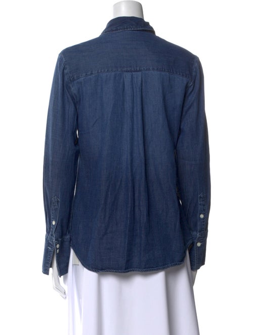 FRAME Long Sleeve Button-Up Top