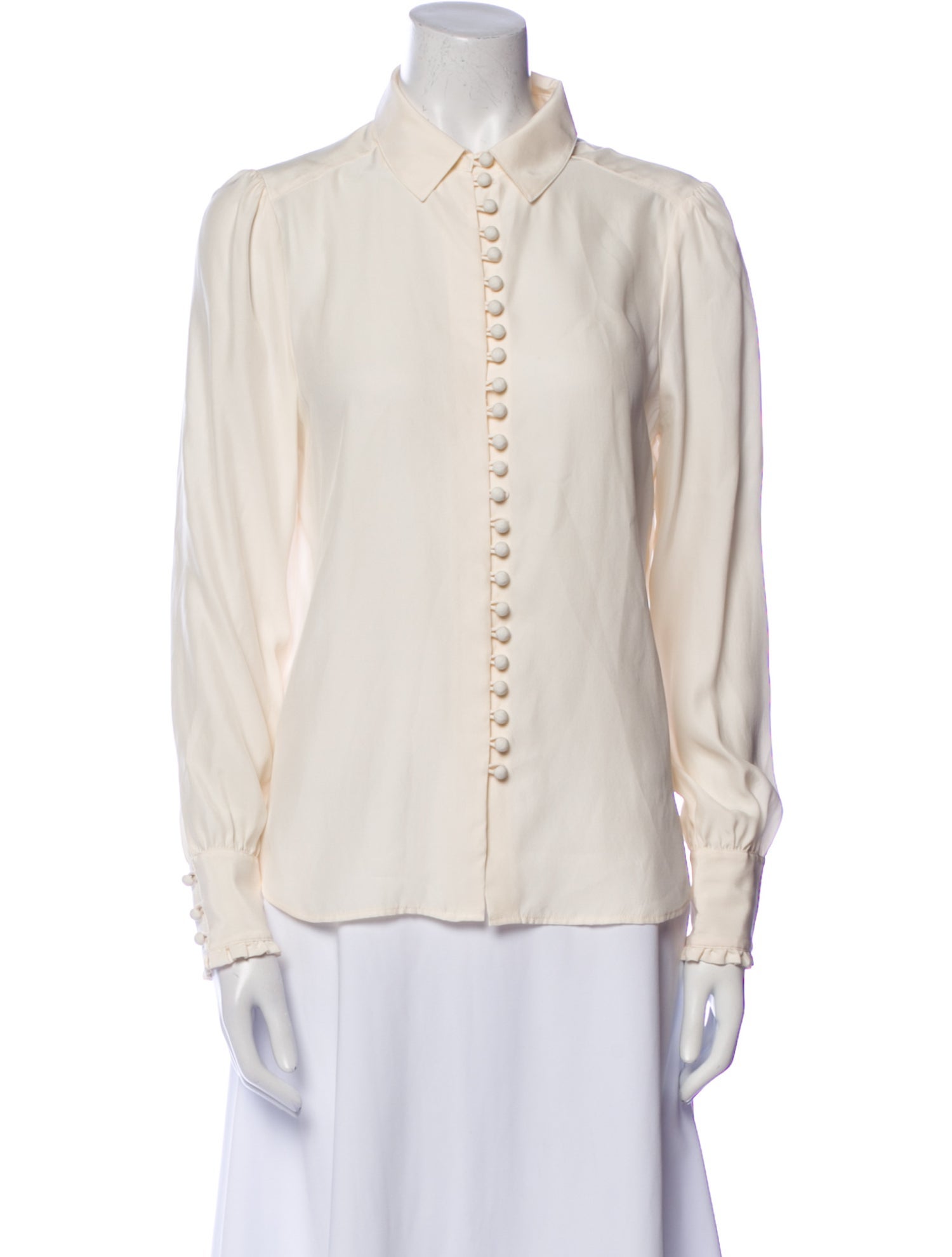 FRAME Long Sleeve Button-Up Top
