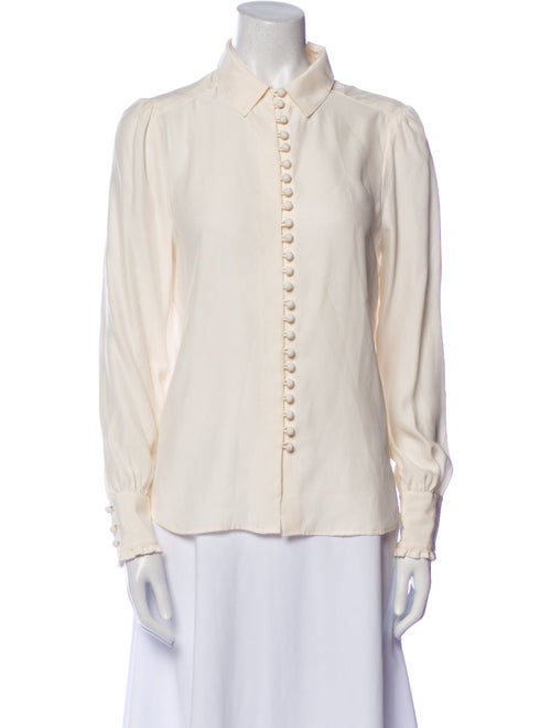 FRAME Long Sleeve Button-Up Top
