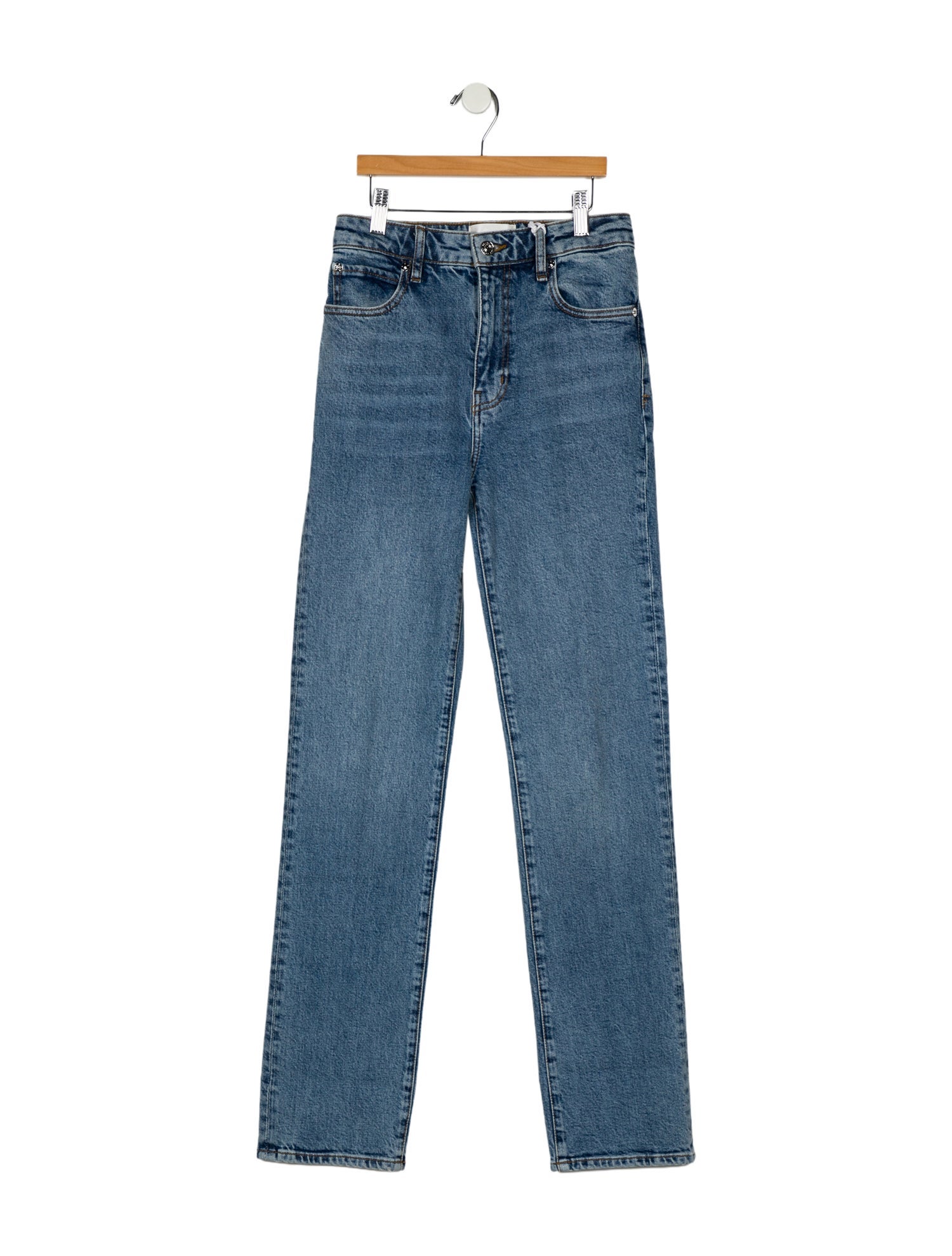 FRAME High-Rise Straight Leg Jeans