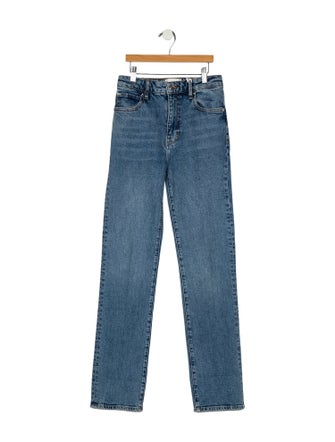 FRAME High-Rise Straight Leg Jeans