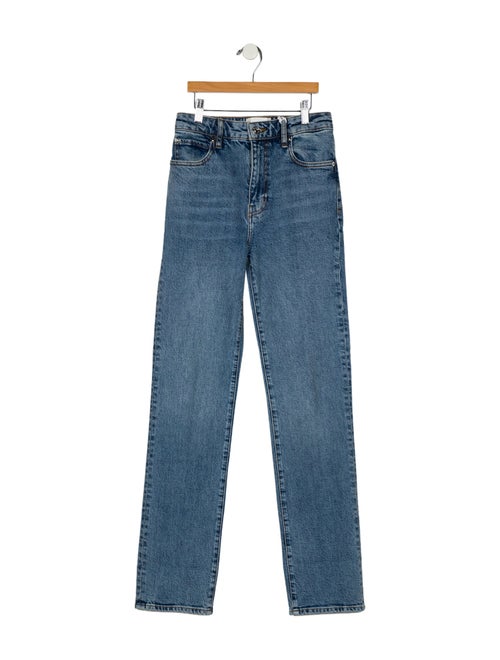 FRAME High-Rise Straight Leg Jeans