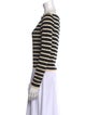 FRAME Striped Bateau Neckline Sweater