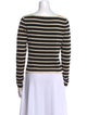 FRAME Striped Bateau Neckline Sweater