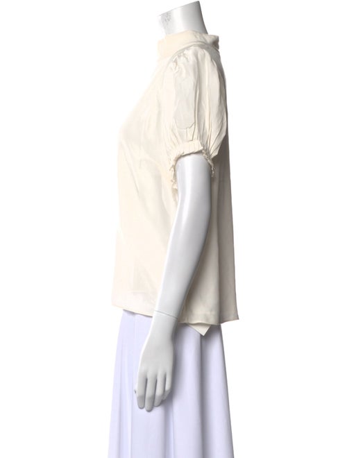 FRAME Silk Turtleneck Blouse