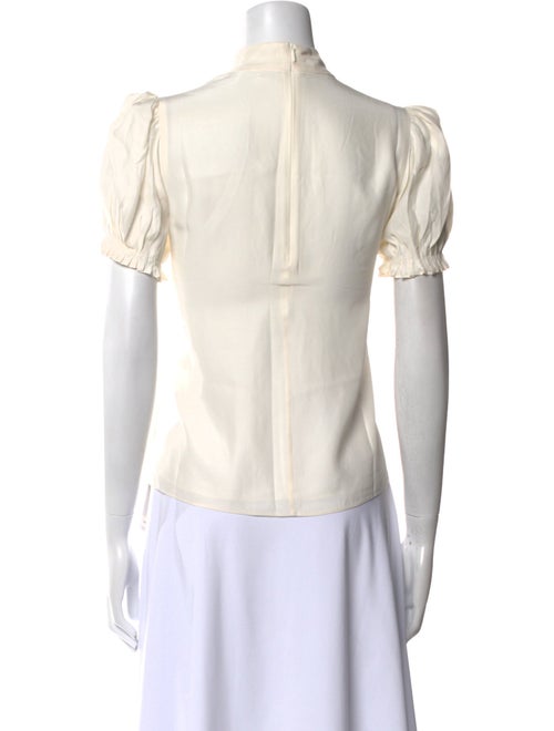 FRAME Silk Turtleneck Blouse