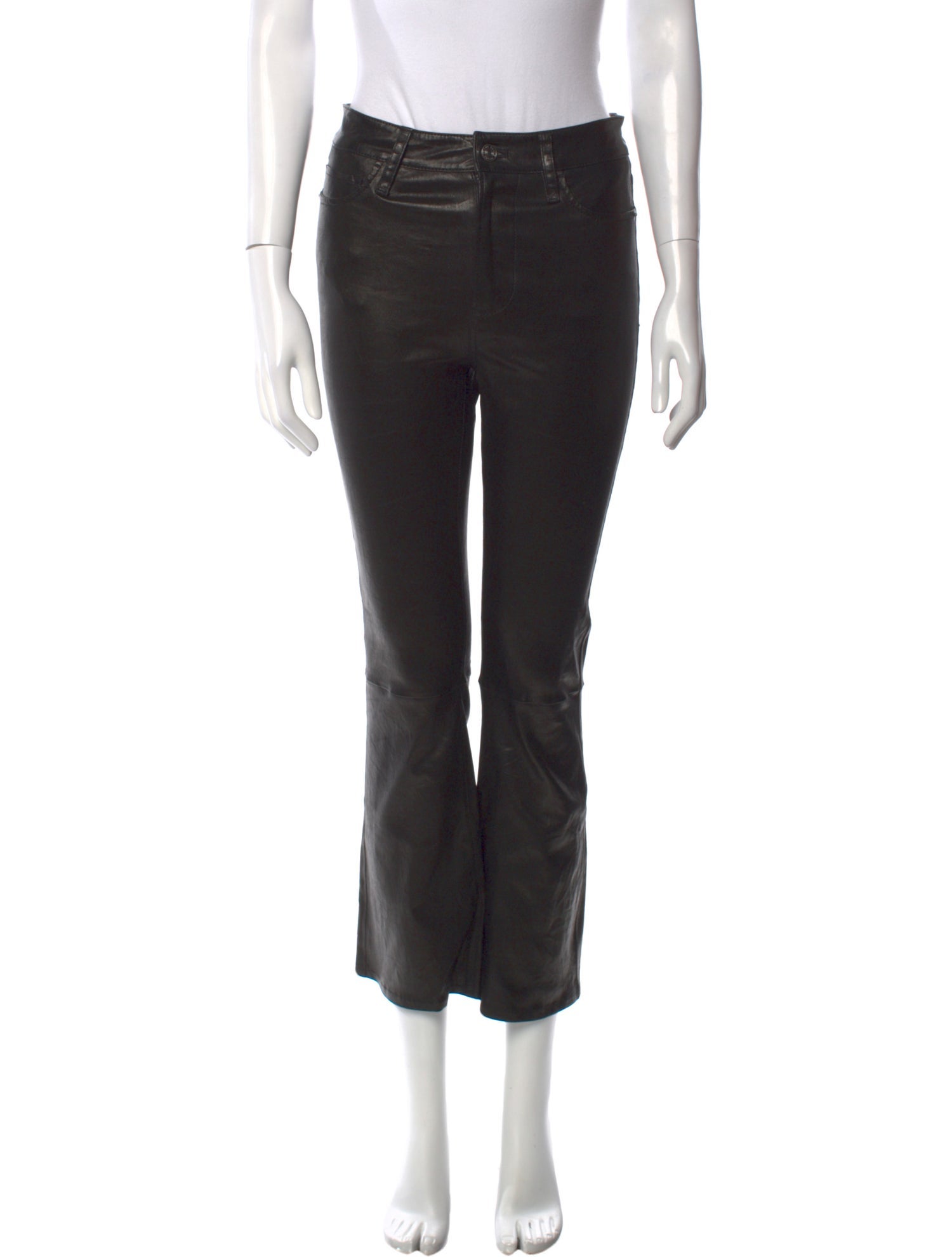 FRAME Lamb Leather Straight Leg Pants w/ Tags