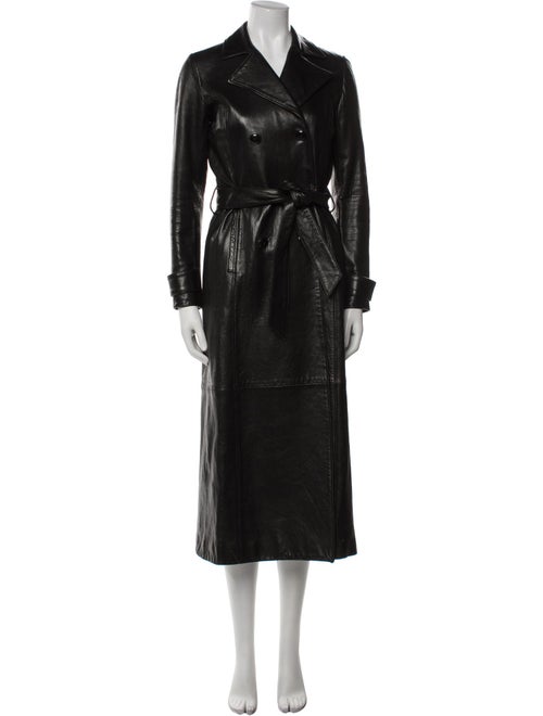FRAME Leather Trench Coat