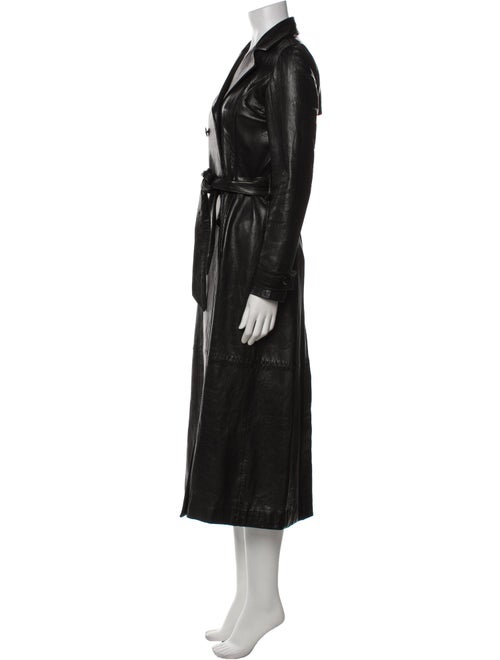 FRAME Leather Trench Coat