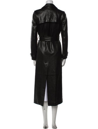 FRAME Leather Trench Coat